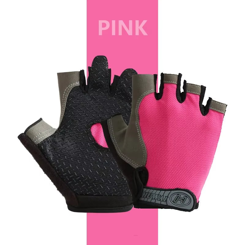 Gym Gloves Fitness Training Fingerless Men Women Bodybuilding Exercise Sports Gloves for Cycling Bicycle anti Slip Breathable