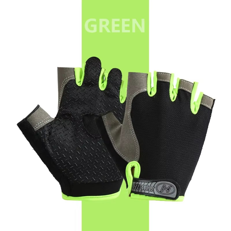 Gym Gloves Fitness Training Fingerless Men Women Bodybuilding Exercise Sports Gloves for Cycling Bicycle anti Slip Breathable